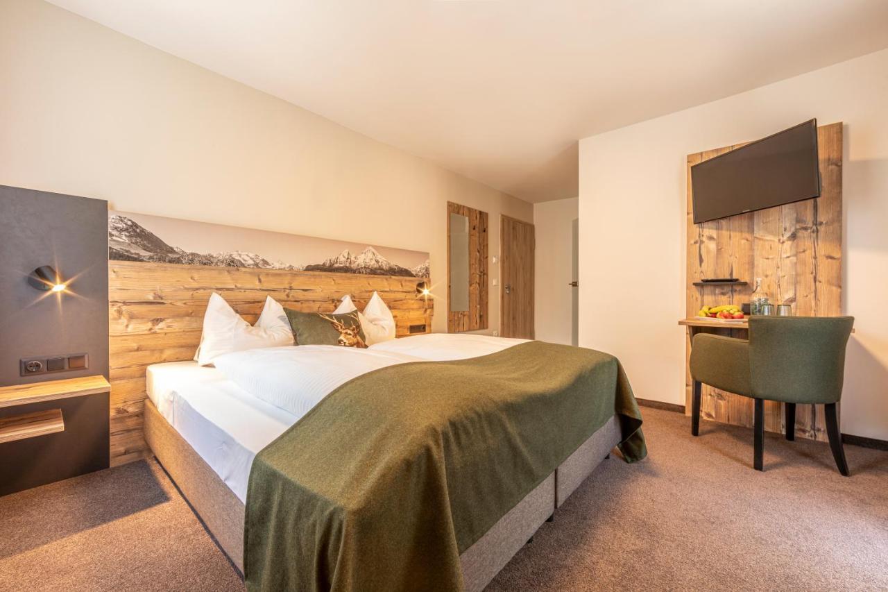 Home-Hotel Salzberg Berchtesgaden Luaran gambar A typical room at the Hotel Garni Alpenblick